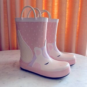 Size 11 Unicorn  Rain Boots